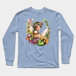 Flower Garden Fairy Women Gardener's Fantasy Long Sleeve T-Shirt